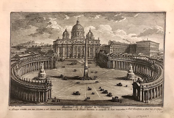 Vasi Giuseppe (1710-1782) Basilica di S. Pietro in Vaticano 1773 Roma 